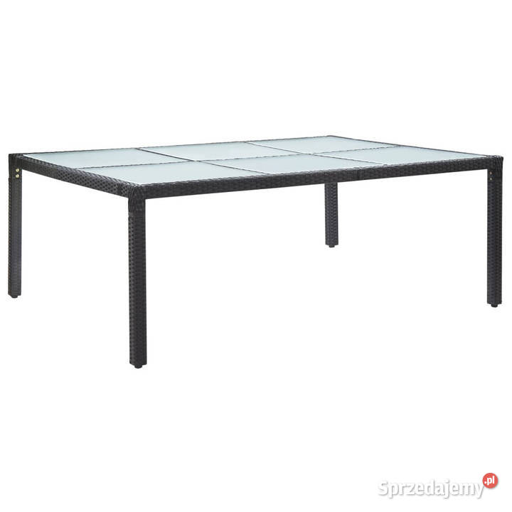 Stół ogrodowy czarny 200x150x74 polirattan Warszawa sprzedam