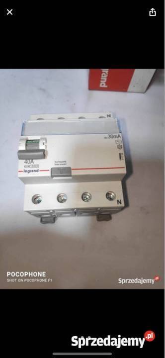 Wyłącznik różnicowoprądowy 089 93 40A 30mA śląskie Gliwice