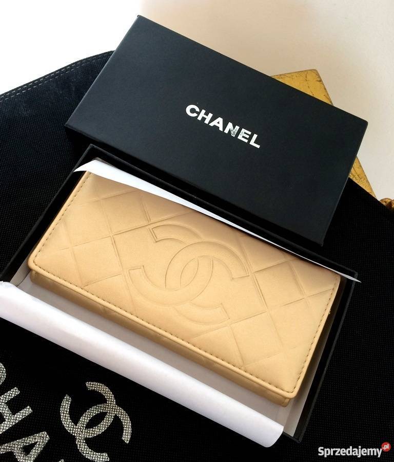 CHANEL PORTFEL DWUKOMOROWY TĘCZOWA BLASZKA Bydgoszcz sprzedam