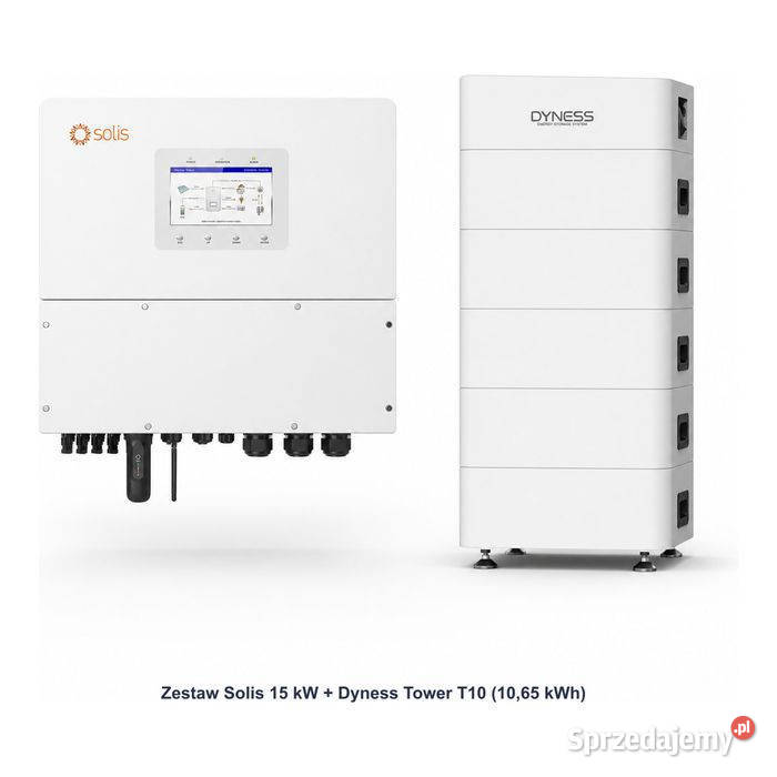 Zestaw Solis 15 kW Dyness Tower T10 1065 kWh