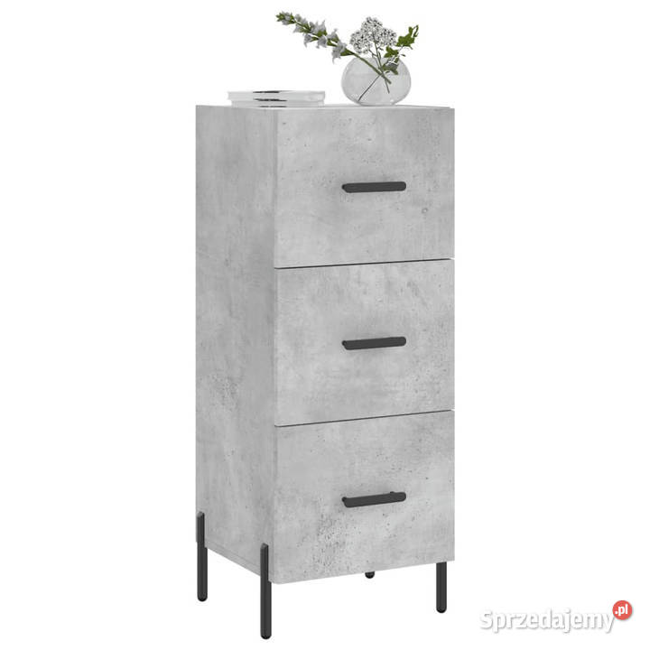 Szafka szarość betonu 345x34x90 materiał Warszawa
