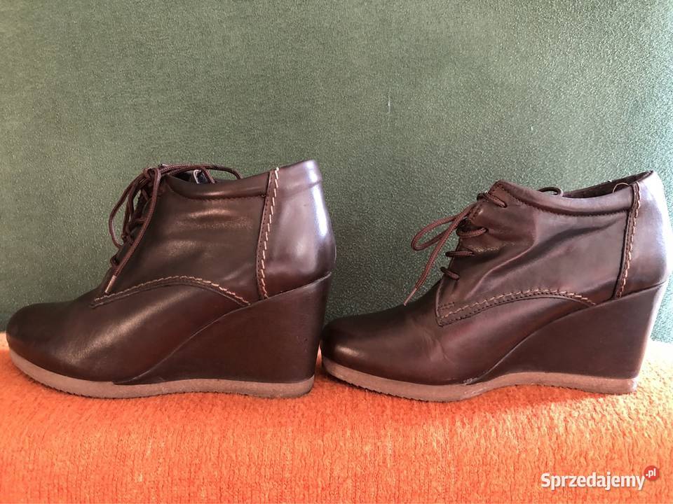 Brązowe botki na wysokim obcasie Lasocki Kłodawa