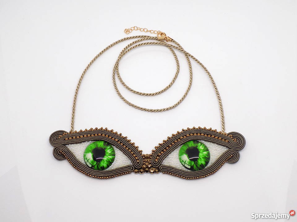 NASZYJNIK ZIELONE OCZY SUTASZ Warszawa