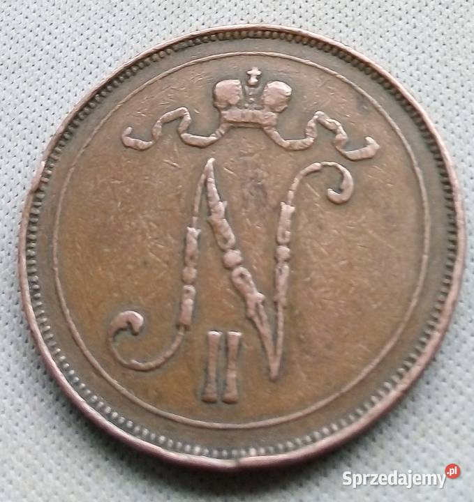 FINLANDIA10 PENNIA1907 r OKUPACJA ROSYJSKI Legionowo