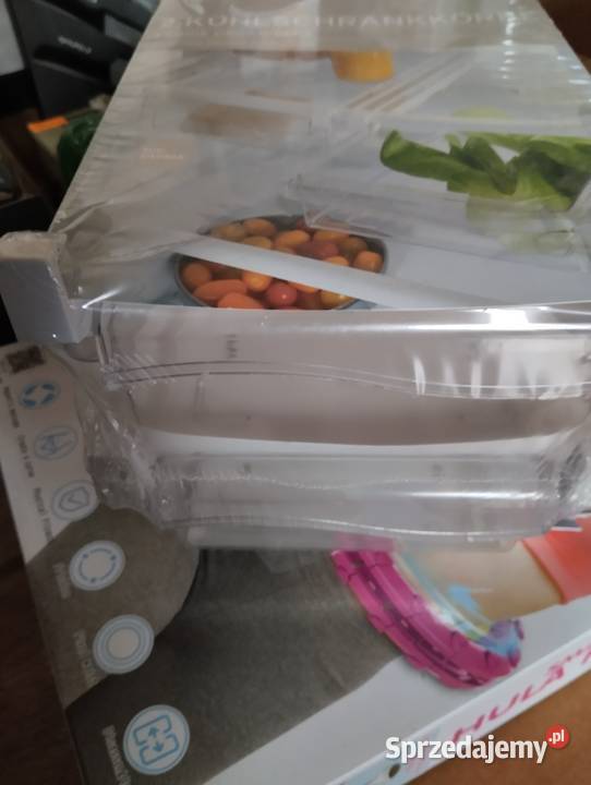 Zestaw dwóch pojemników wysuwnych do lodówki Krzesin