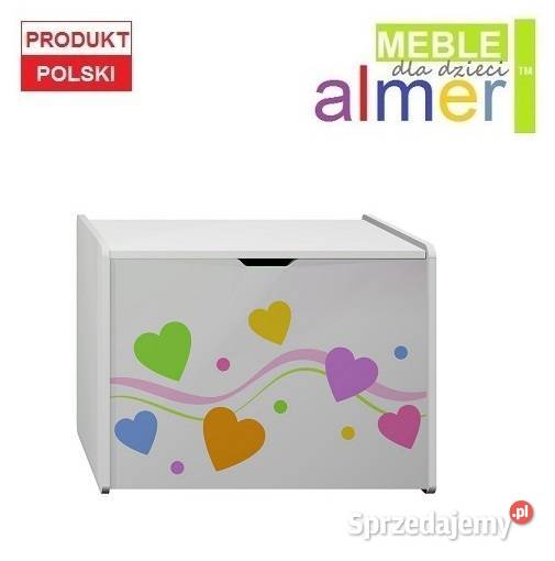 KOLOROWE SERCA 1 N19 skrzynia dziecięca 80x50 Tarnowskie Góry