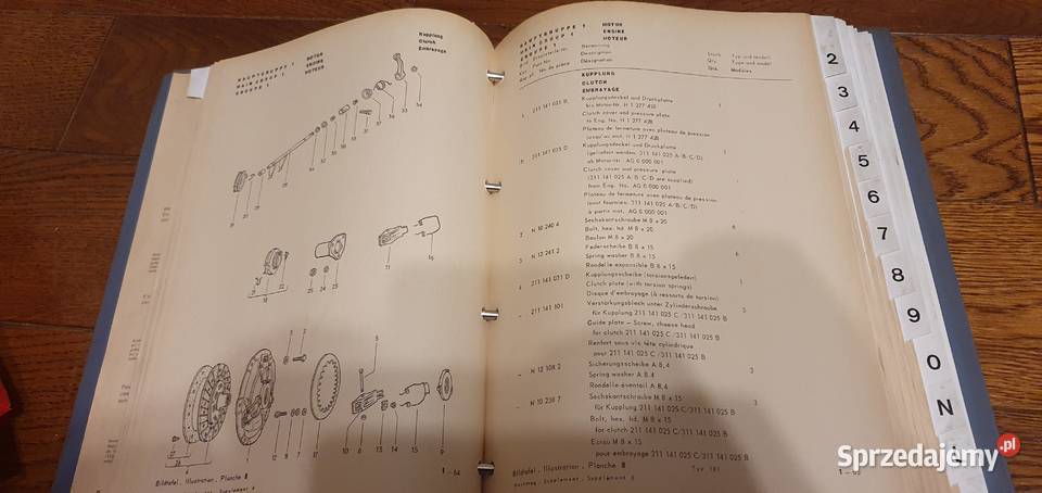 vw typ 181 kubelwagen katalog części 1971 Łódź sprzedam