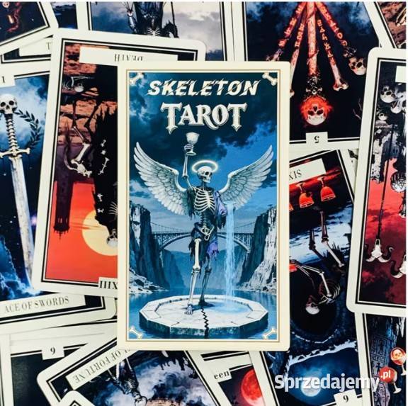 Kolekcjonerskie karty gotyckiego tarota SKELETON