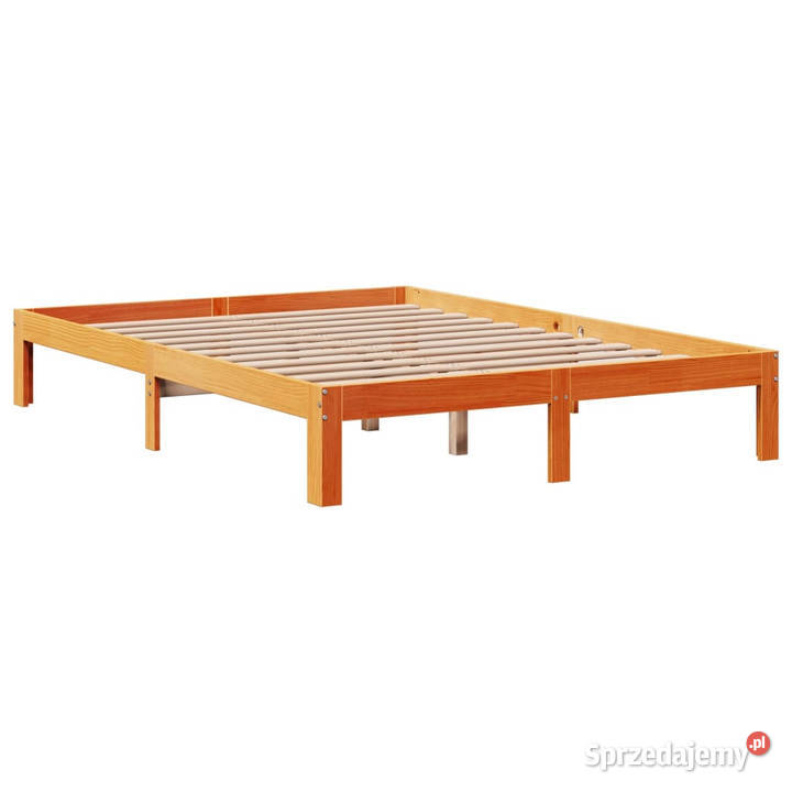 Łóżko z regałem bez materaca drewno sosnowe 82cm