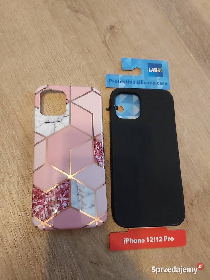 Zestaw etui, plecki Iphone 12 / 12 PRO czarne nowe + kolorow