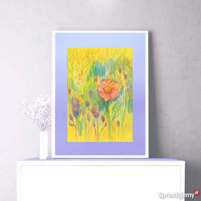 łąka obrazek do pokojukwiaty szkic do śląskie Katowice