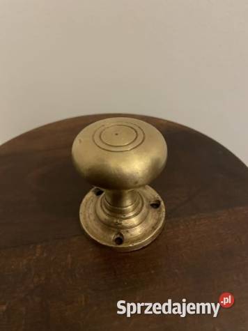 Gałka stara przedwojenna brąz mosiądz ciężka Pozostałe Łódź