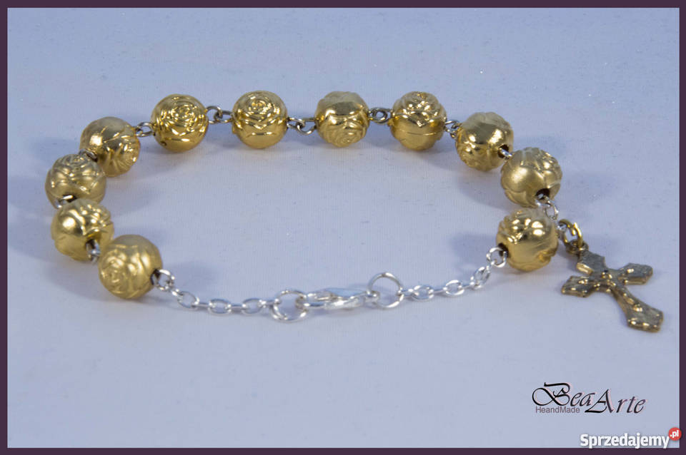 Różaniec dziesiątka różyczki 2 kolory Zegarki i Biżuteria Łysa Góra sprzedam