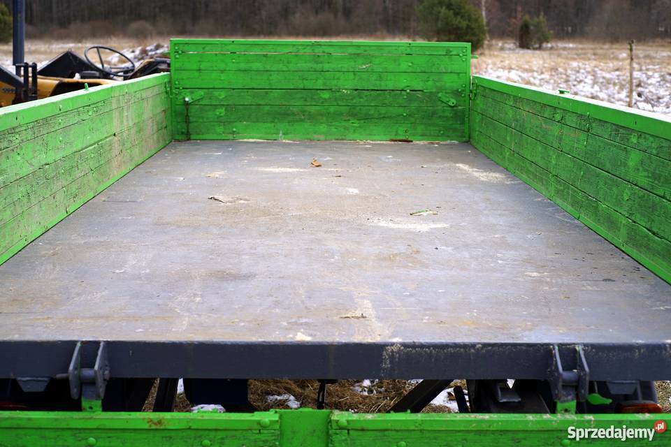 Przyczepa 2stronny wywrot ręczny i z ciągnika nieuszkodzony Przejazd