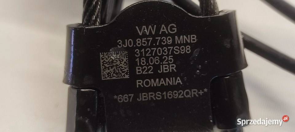 SKODA SUPERB 4 ZAPINKA PASA TYŁ 3J0857739 dolnośląskie