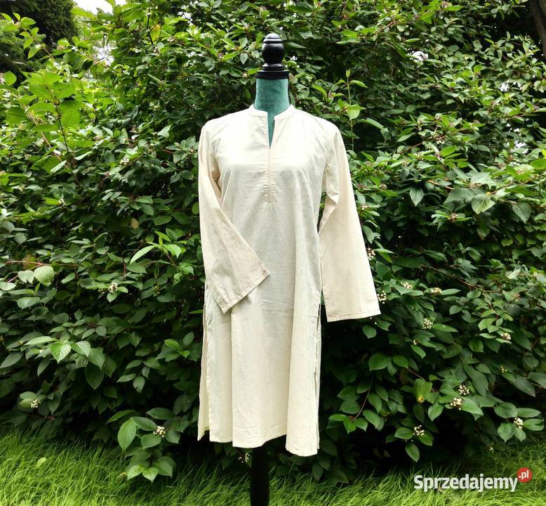 Nowa tunika indyjska złamana biel żakard M 38 Szczecin