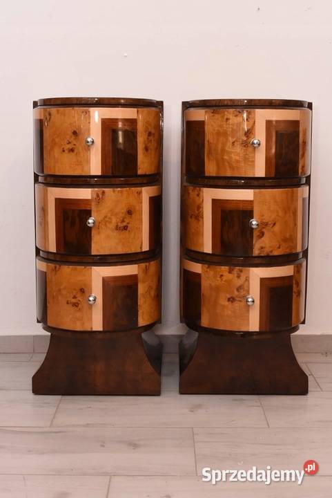 Stoliki Nocne Art Deco Szafki Szafy Gięte Drewno małopolskie