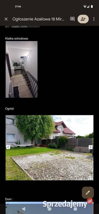 Mieszkanie 100m2 z ogrodem 350m2 Nieruchomości dolnośląskie Mirków