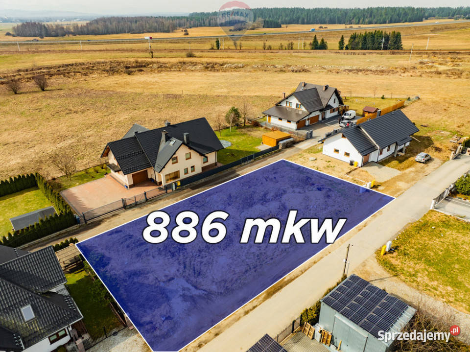 Działka z pozwoleniem na budowę Nowy Targ Grel małopolskie