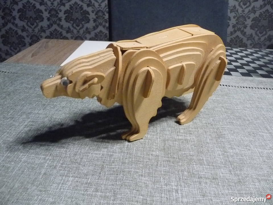 Puzzle drewniane 3D niedźwiedź Puzzle
