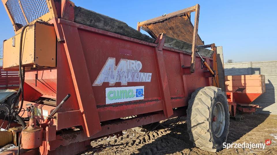 Rozrzutnik obornika pionowe wałki Nawożenie łódzkie Uniejów