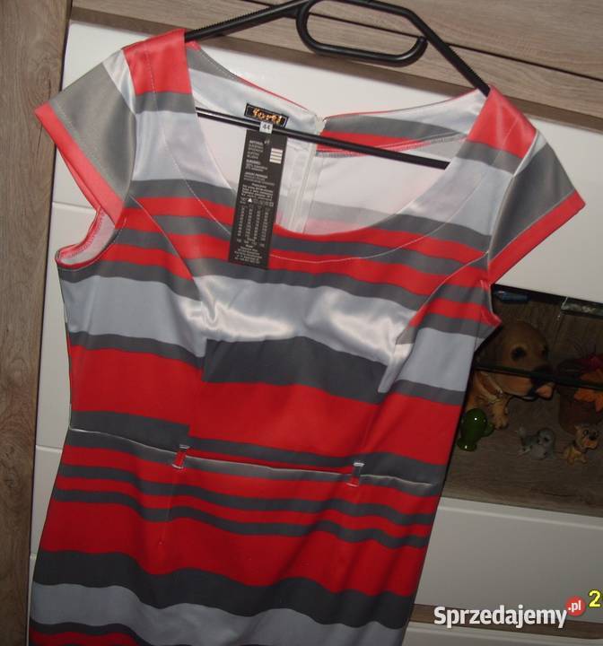 urocza elegancka sukienka FORTI pasek NOWA r4044 wielkopolskie