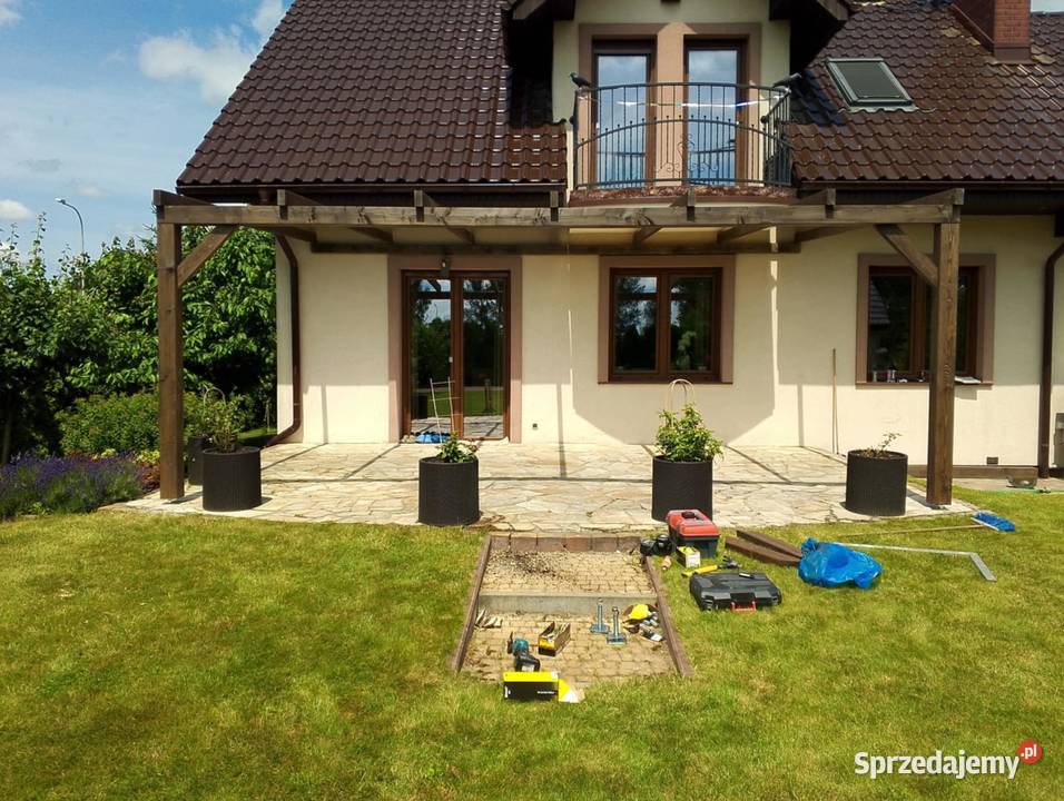 Zadaszenie tarasu 5x3 pergola tarasowa taras Wrocław
