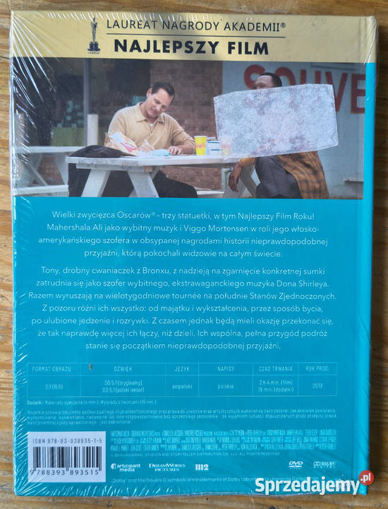 Green book DVD film booklet nowy w folii DVD