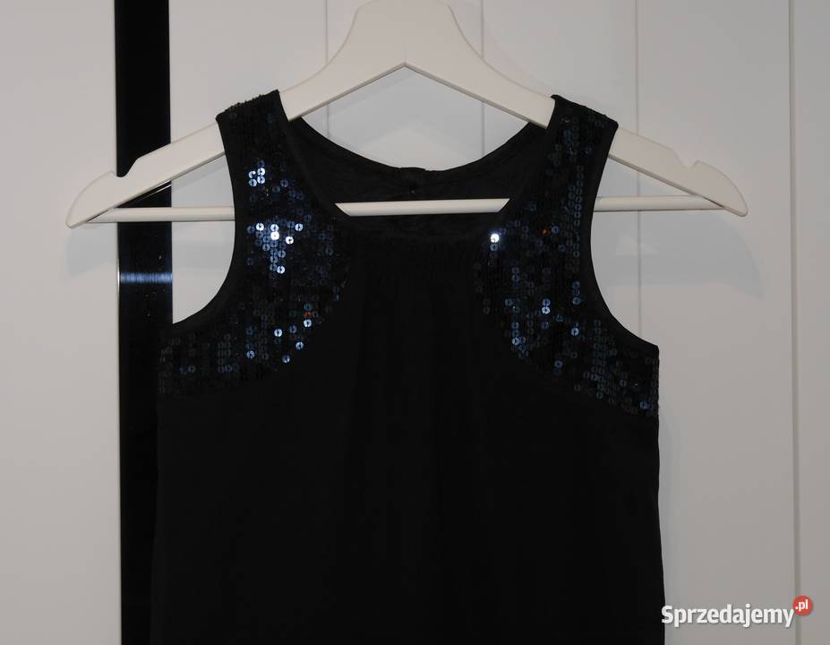 St Bernard tunika elegancka cekiny kokardka 134 Sukienki i spódniczki sprzedam