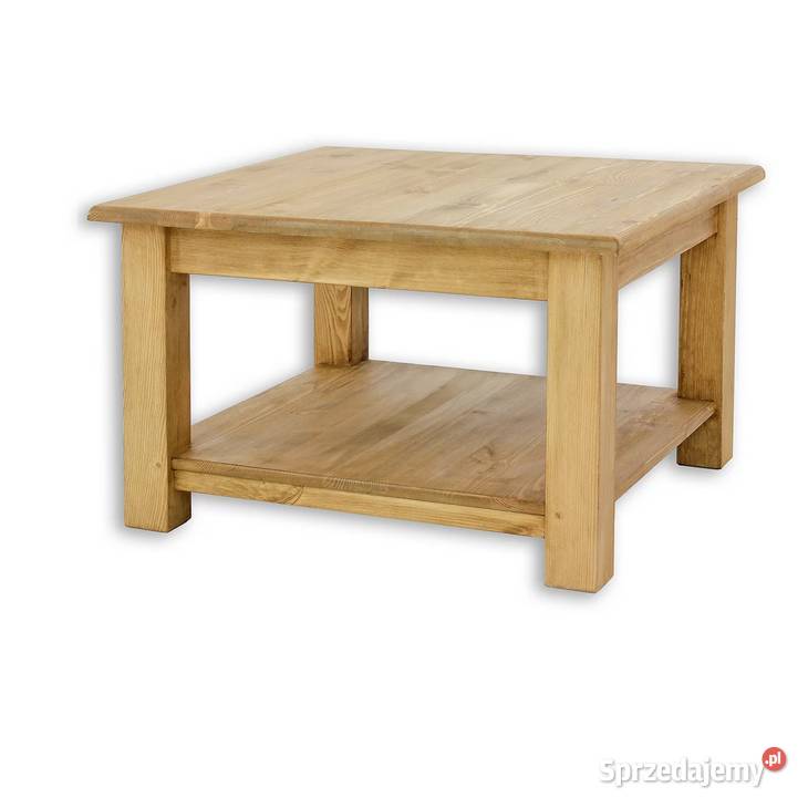 Drewniana ława kawowa stolik kwadratowa do małopolskie Maków Podhalański