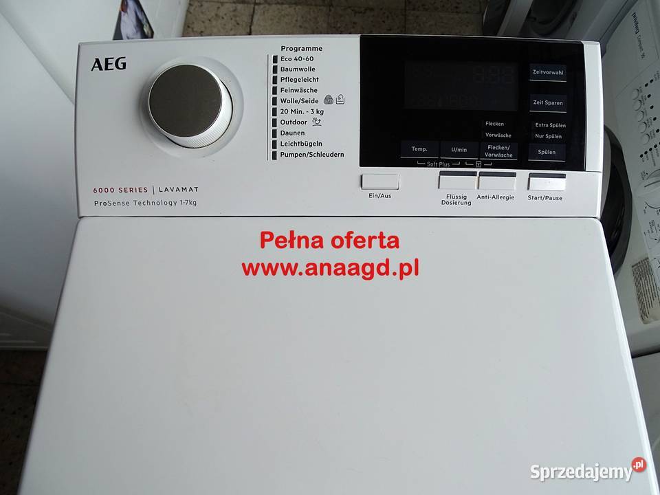Pralka AEG 6000Series L6TB61370 A 7 szer40 60cm zachodniopomorskie Miękowo