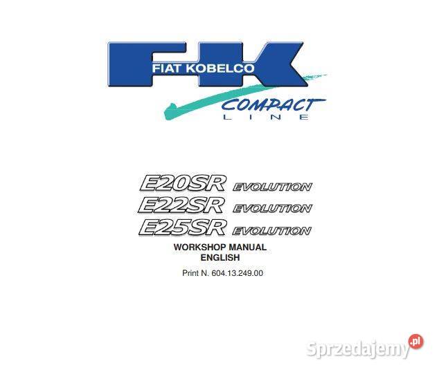 Fiat Kobelco E20SR E22SR E25SR instrukcja motoryzacja, transport Kielce sprzedam