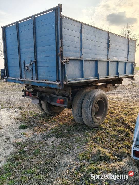 Przyczepa wywrotka 3 strony 8 ton nieuszkodzony Ciechanowiec sprzedam