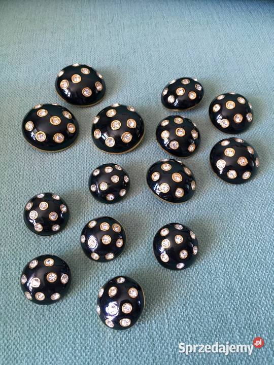 Nowe duże guziki z kryształami Swarovski luksus Dla kobiet podkarpackie Nisko