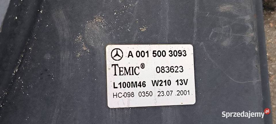 WENTYLATOR CHŁODNICY MERCEDES E KLASA Lipno