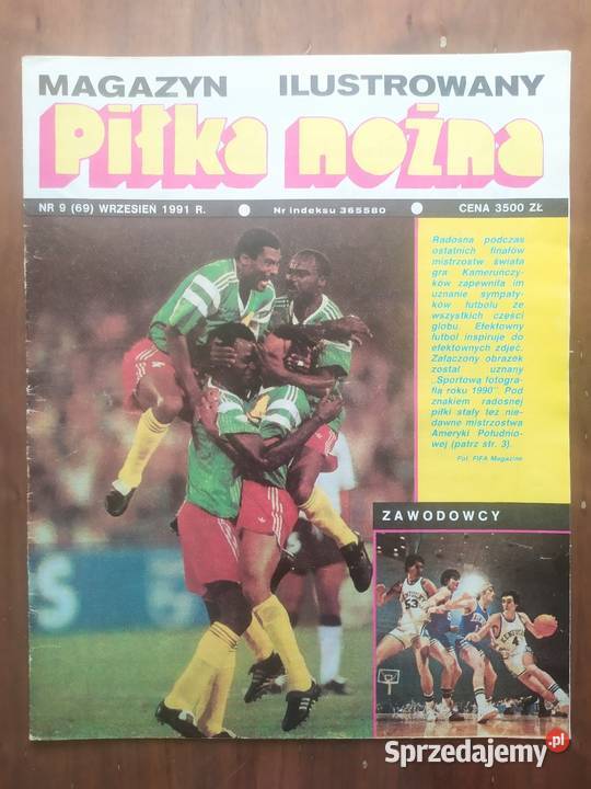 Piłka Nożna Magazyn rocznik 1991 kompletny Kultura i Rozrywka łódzkie Łódź sprzedam