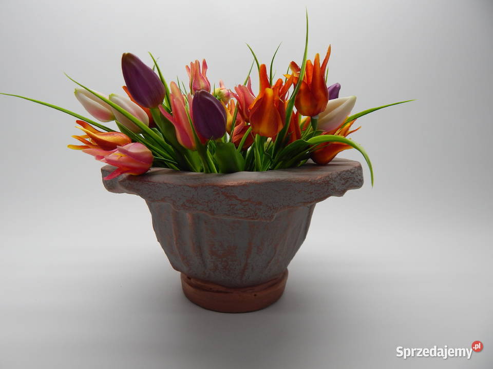 Donica Betonowa 29 Szara Miedź Grabina