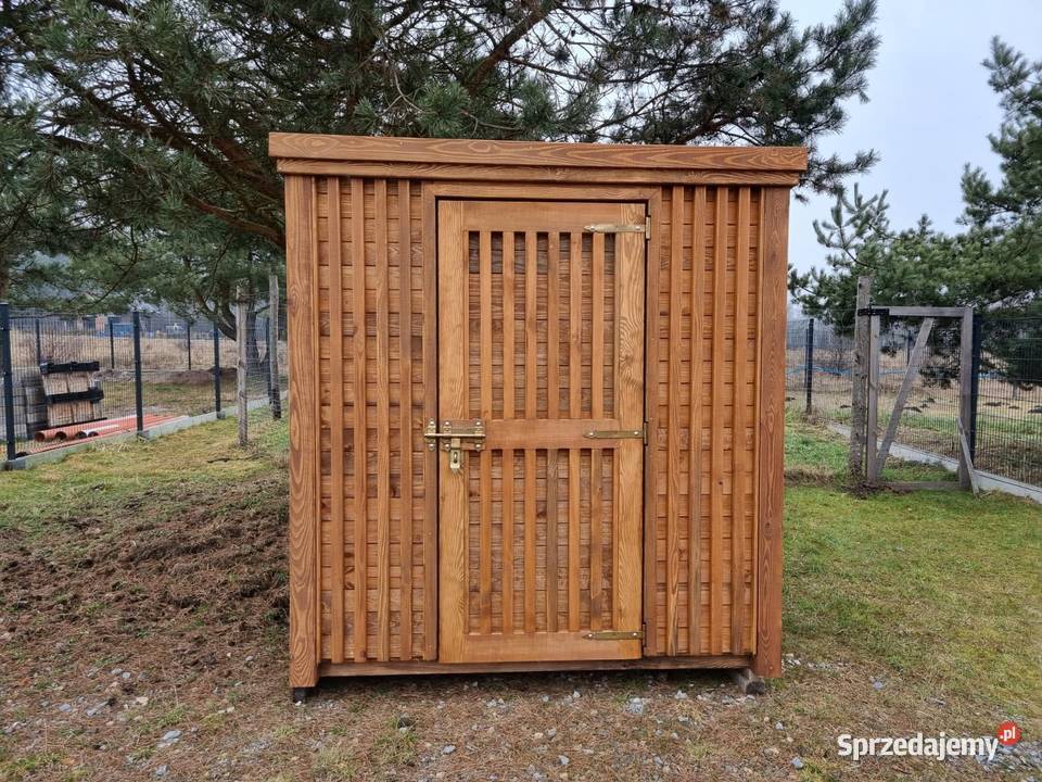 Domek narzędziowy 2 x 11m z elewacją lamel pion Kalety