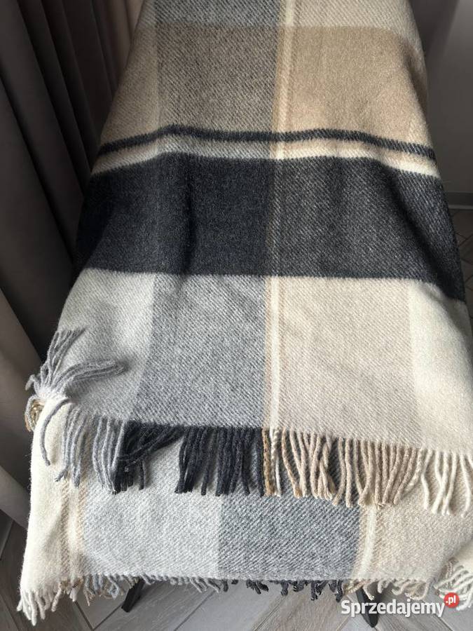 Koc pled Royal Voll 100 wełny 150x180 Łódź