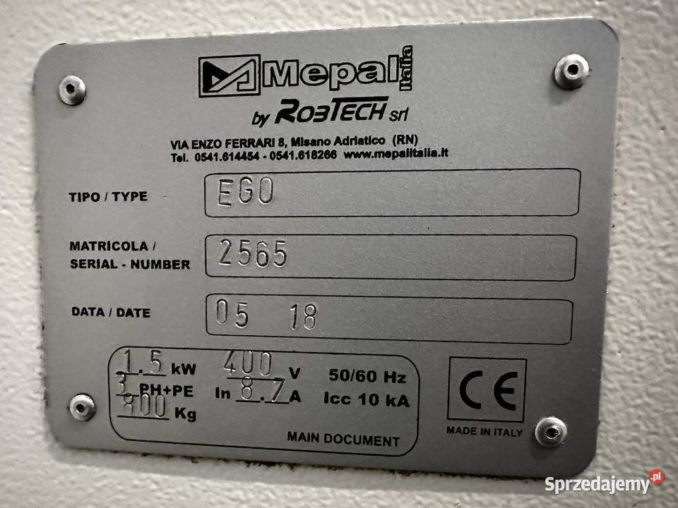 Kopiarkofrezarka MEPAL EGO Produkcja Chorzów