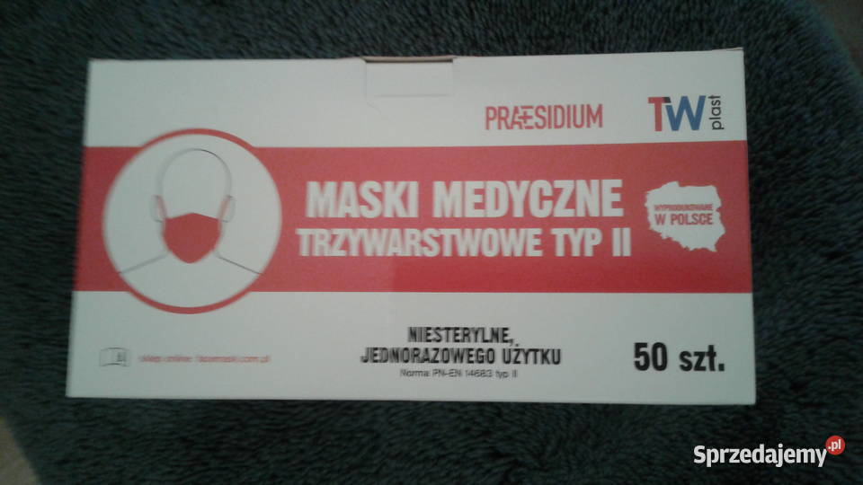 Maseczki Chirurgiczne nowe z podwójnym filtrem z podlaskie Łomża sprzedam