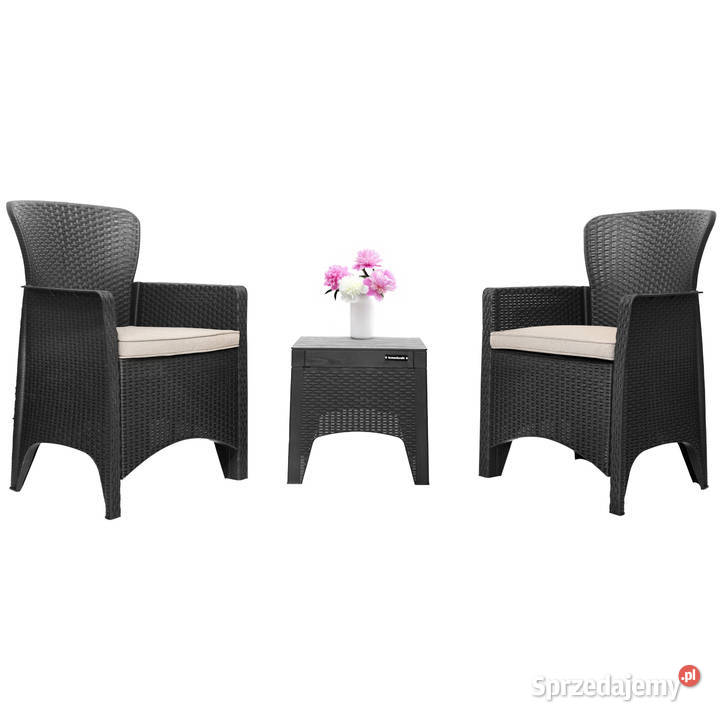 Zestaw mebli ogrodowych komplet fotele stolik Poznań