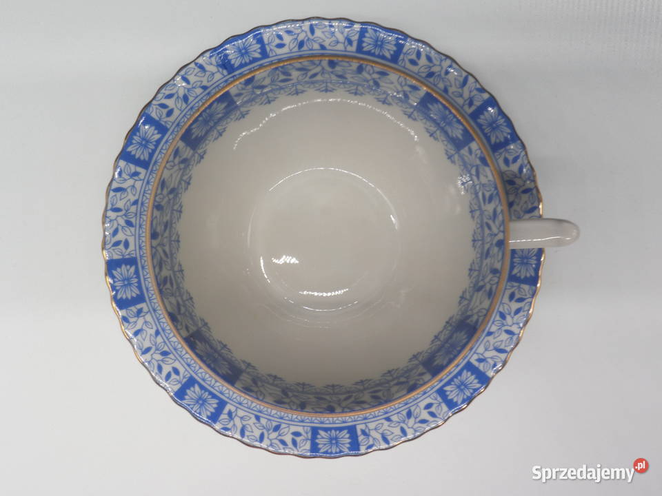 Filiżanka ze Spodkiem Seltmann Weiden China Blau Raszków