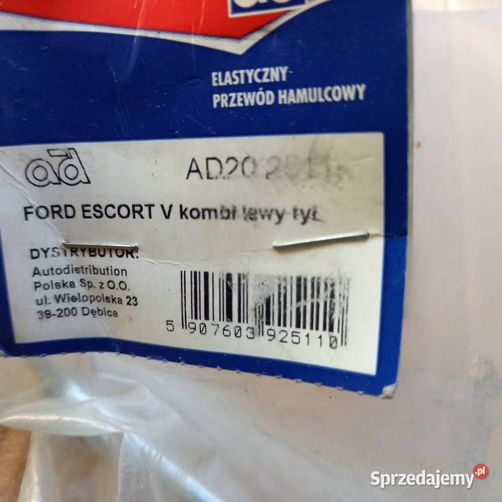 682333492AB2282AB Przewód hamulcowy Escort tył Kraków