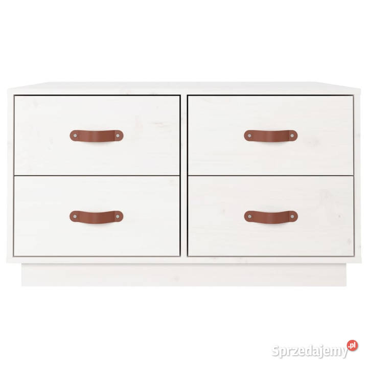 Stolik kawowy biały 80x80x45 lite drewno sosnowe Warszawa
