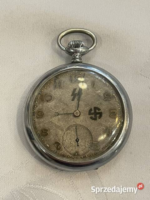 Kieszonkowy zegarek oficera SS II wojna światowa Kraków