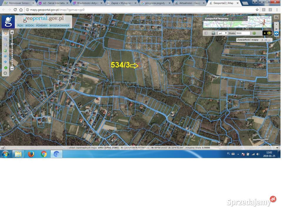 wynajmę działkę pod Krakowem rod p