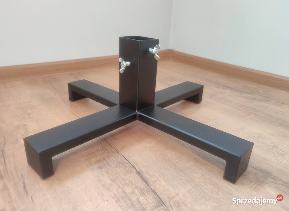 Stojak choinkowy do na pod choinkę metalowy loft czarny Dekoracje świąteczne