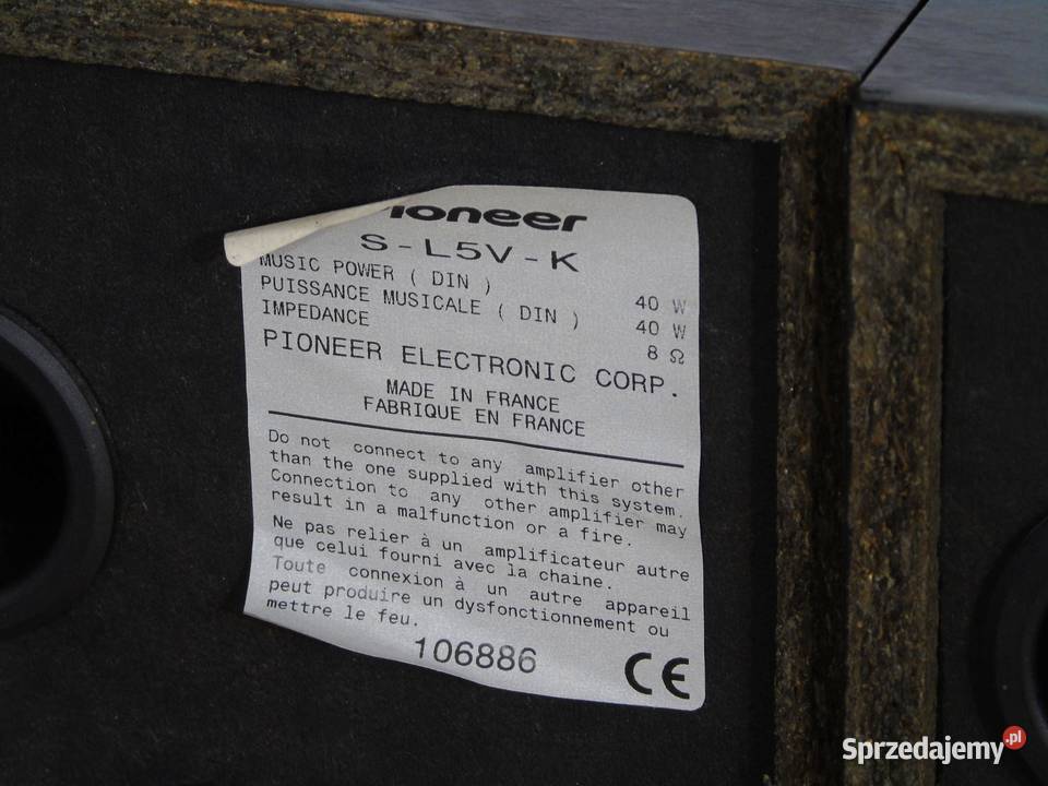 Kolumny Pioneer sprawne 8 ohm WYSYŁKA