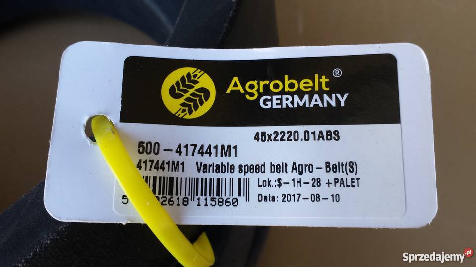 Pas młocarni Massey Ferguson 186 187 240440